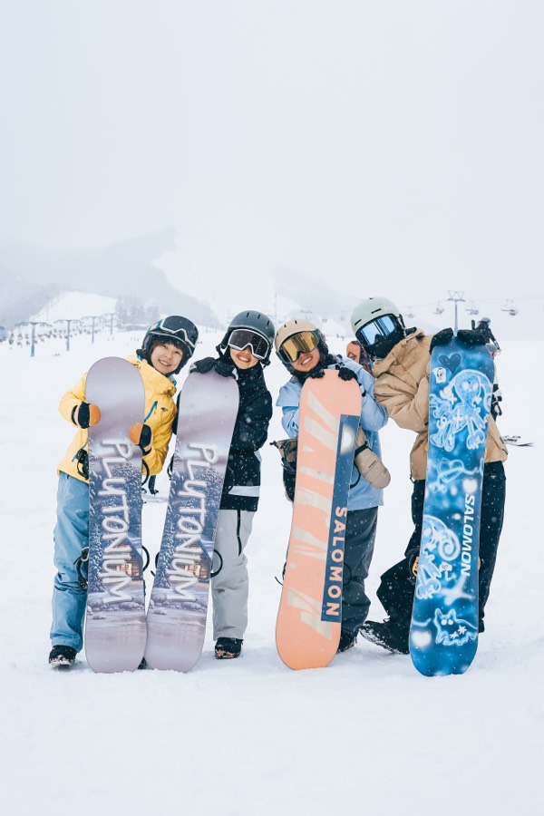 雪板合照